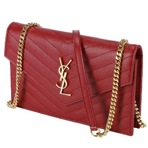 borsa rossa yves saint laurent|borse saint laurent.